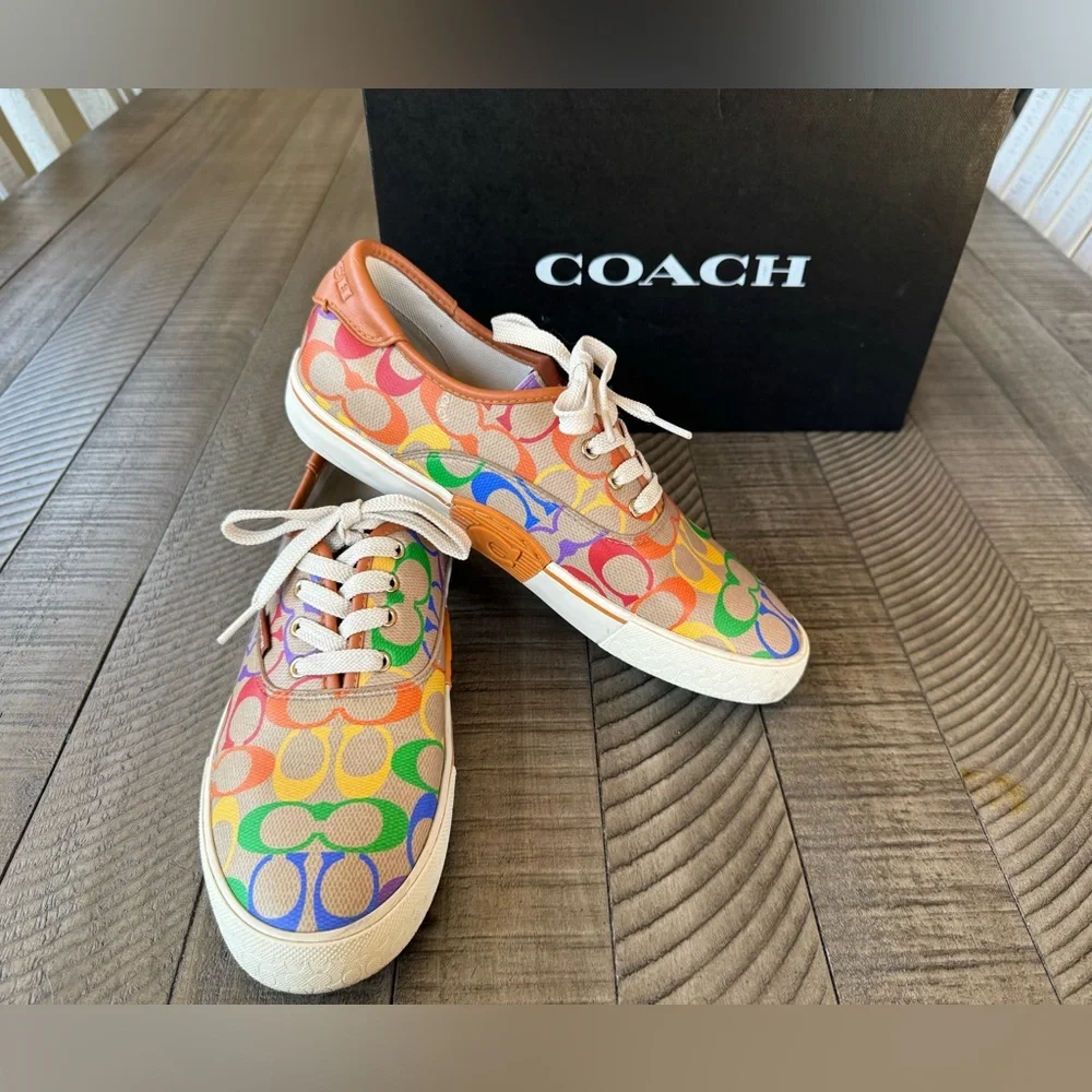 Coach Citysole Skate Lace-Up Sneakers Multicolor Women’s  Size 9 B